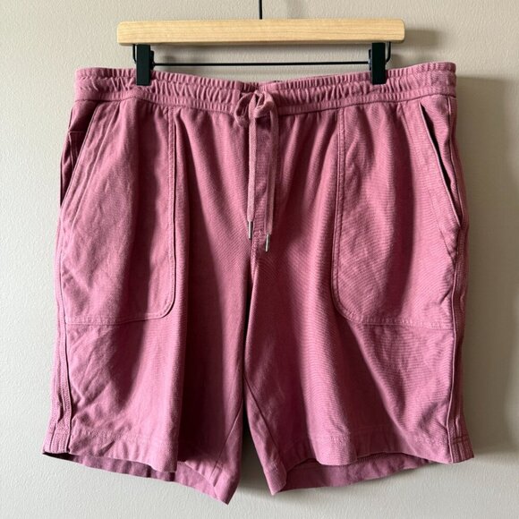 Women's XL Athleta Farallon Bermuda Shorts Pink Tawny Rose Drawstring - Picture 2 of 8